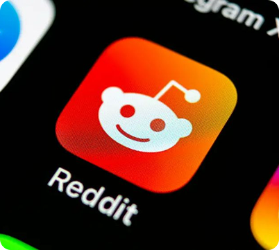The Reddit app icon, representing research into community discussions